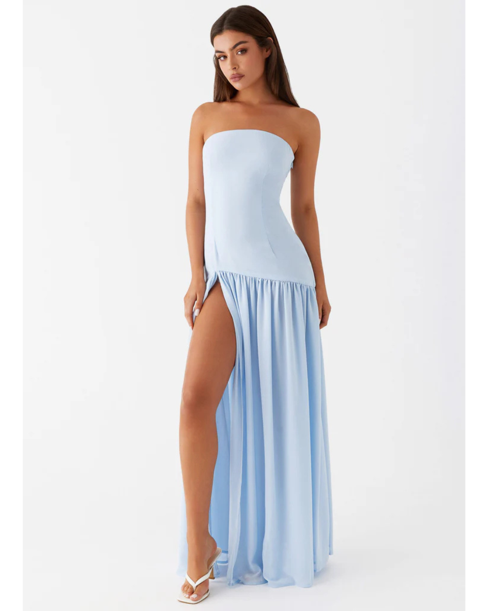 Vestido Longo Tomara que Caia Com Fenda Eden