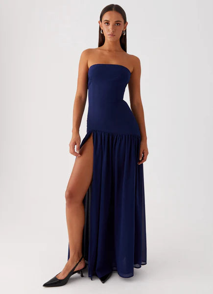 Vestido Longo Tomara que Caia Com Fenda Eden