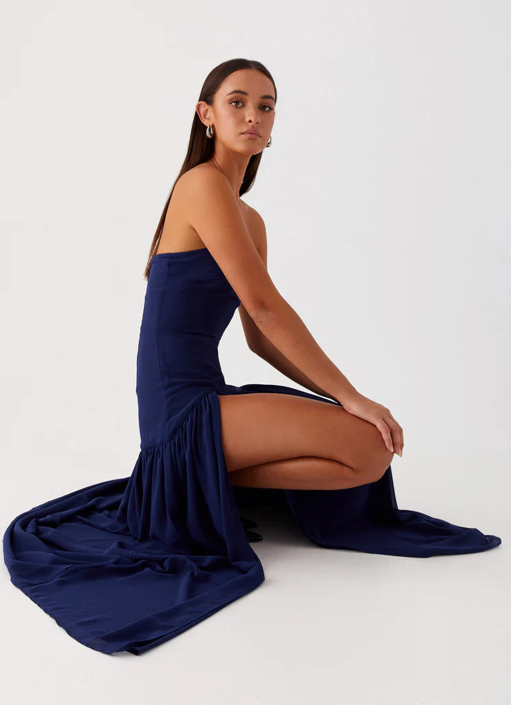 Vestido Longo Tomara que Caia Com Fenda Eden