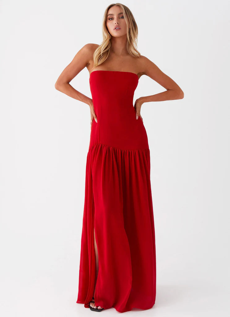 Vestido Longo Tomara que Caia Com Fenda Eden