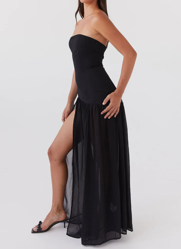 Vestido Longo Tomara que Caia Com Fenda Eden