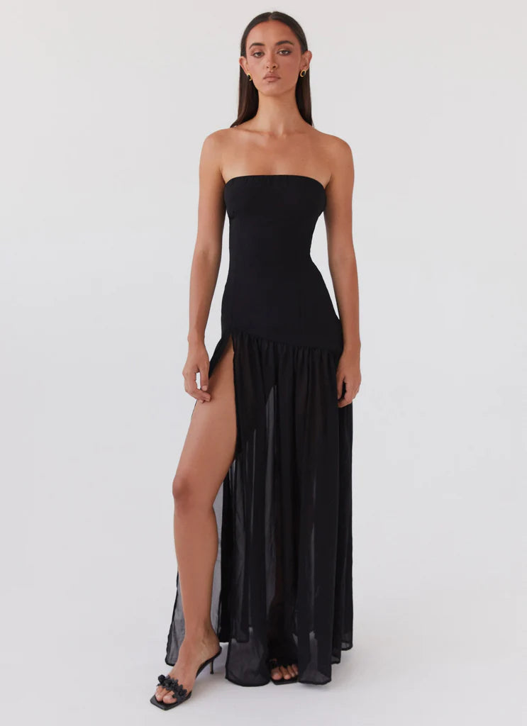 Vestido Longo Tomara que Caia Com Fenda Eden