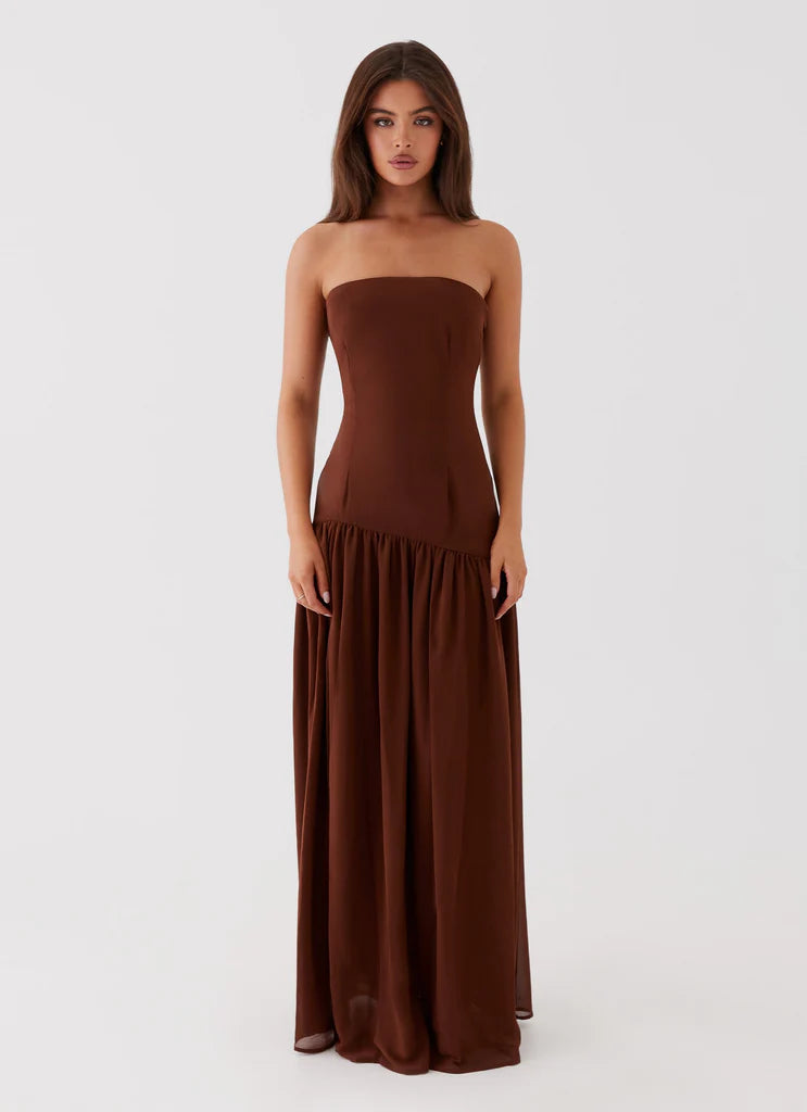 Vestido Longo Tomara que Caia Com Fenda Eden