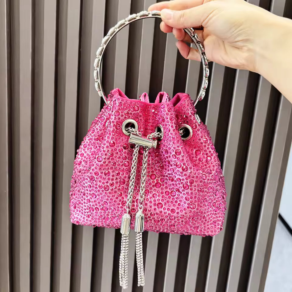 Bolsa de Mão Balde Strass