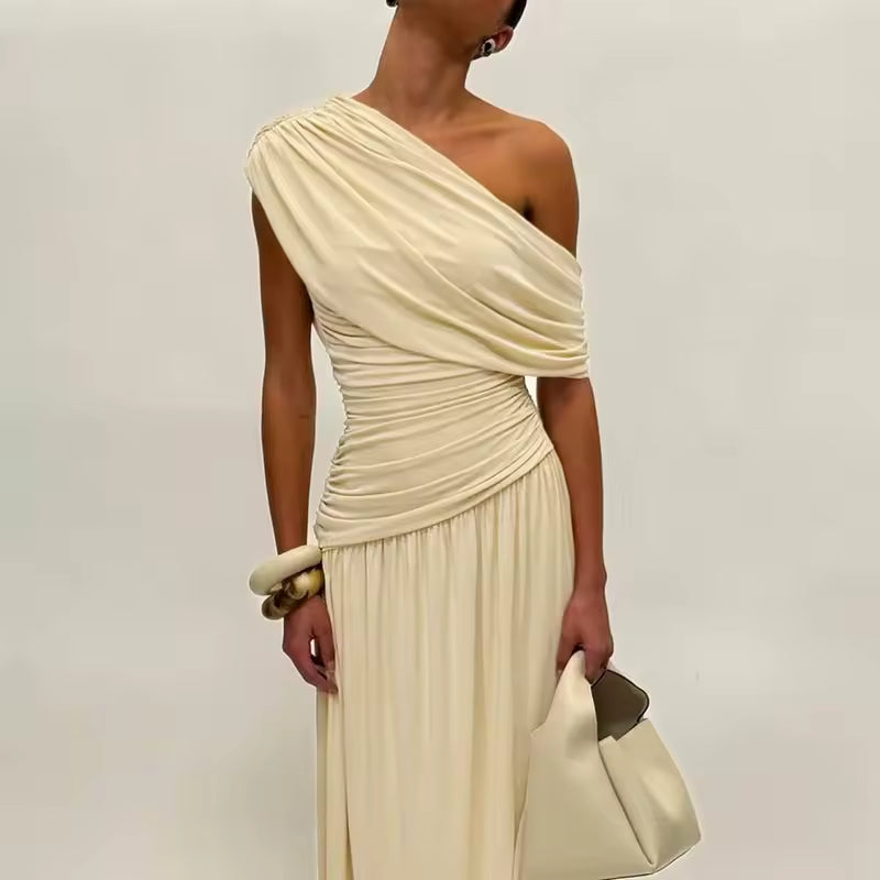 Vestido Longo Nera Plissé