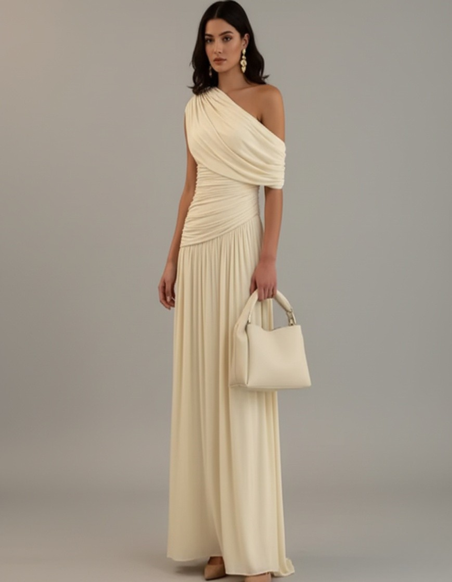 Vestido Longo Nera Plissé