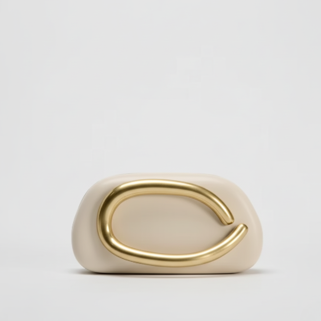 Bolsa Clutch Dourada Luxe