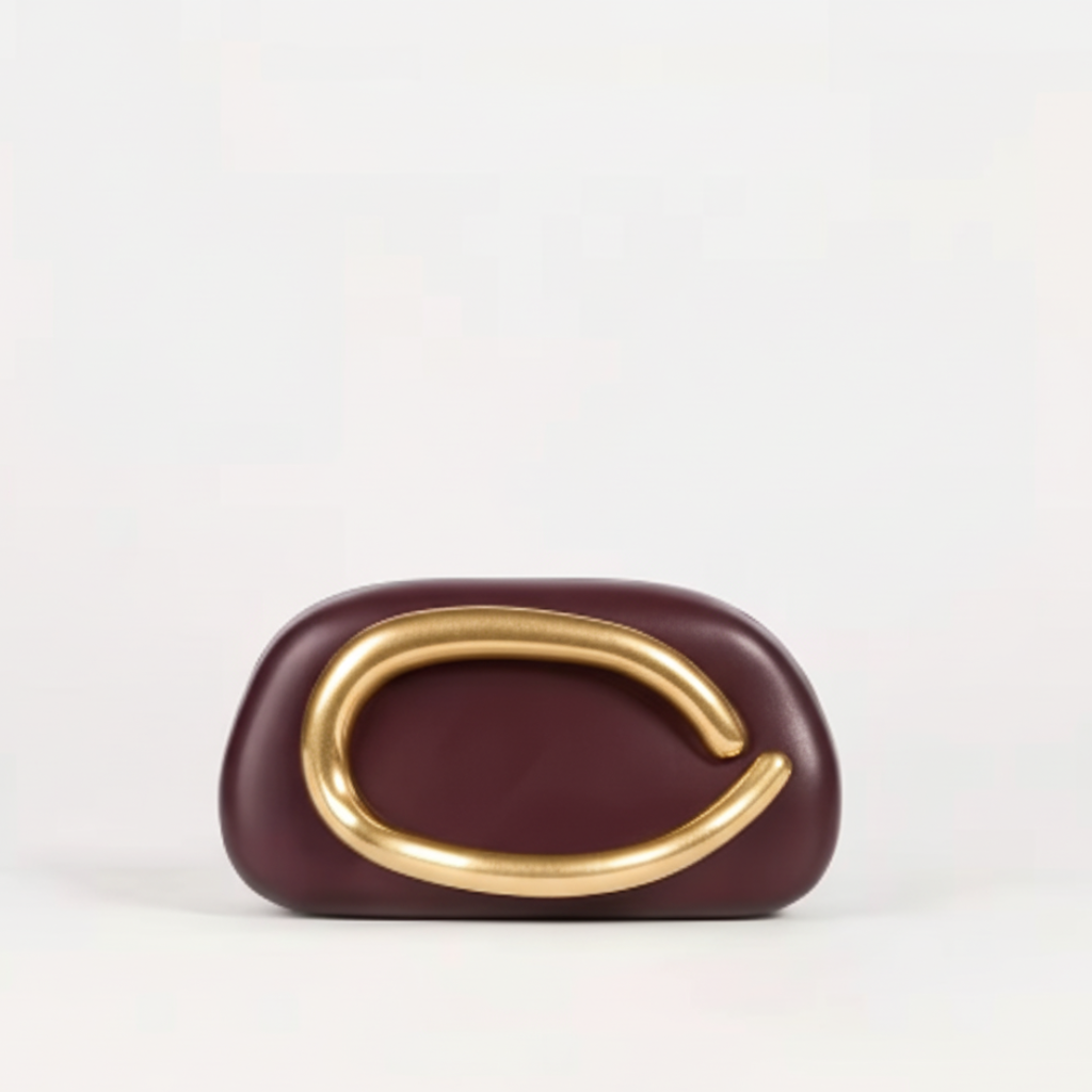 Bolsa Clutch Dourada Luxe