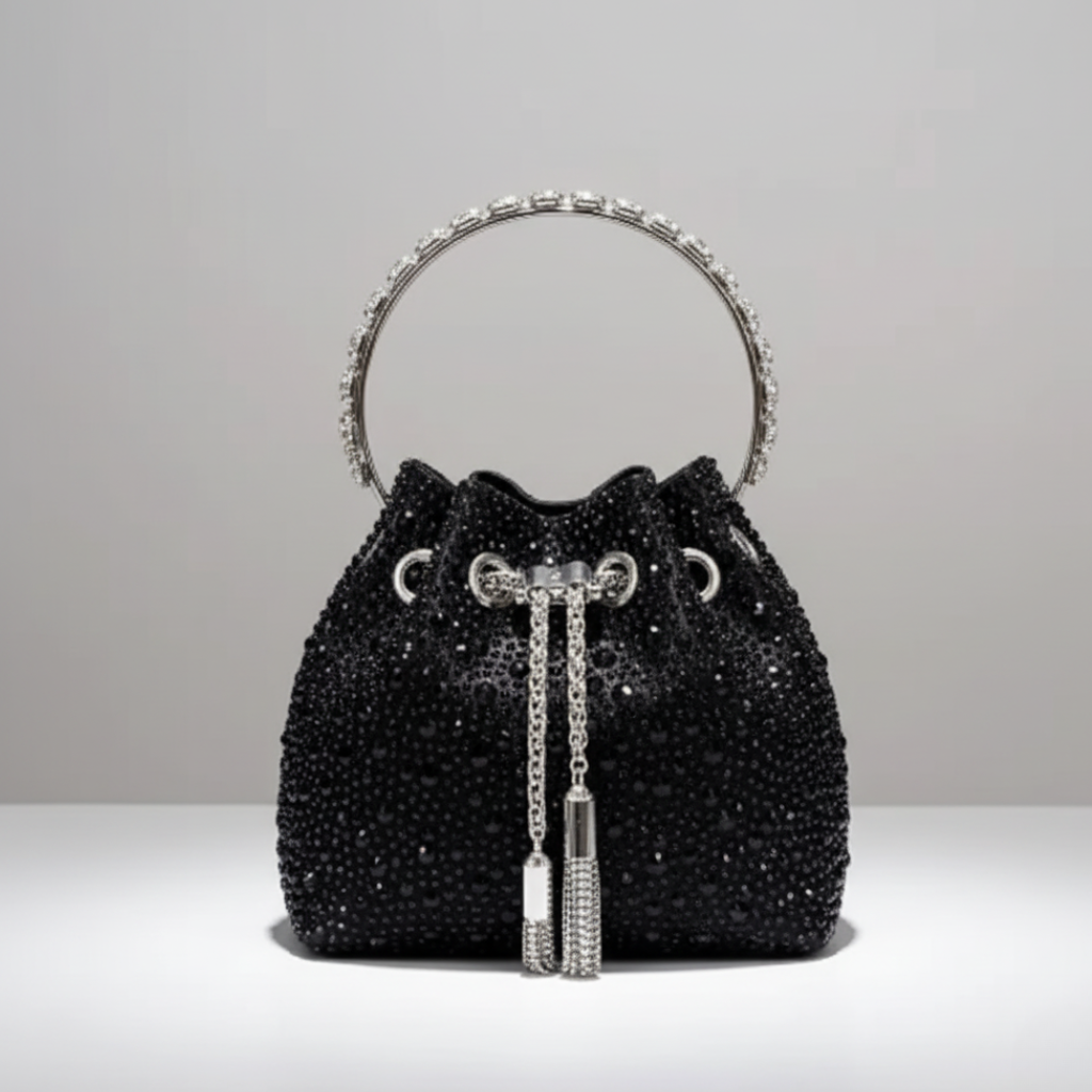 Bolsa de Mão Balde Strass