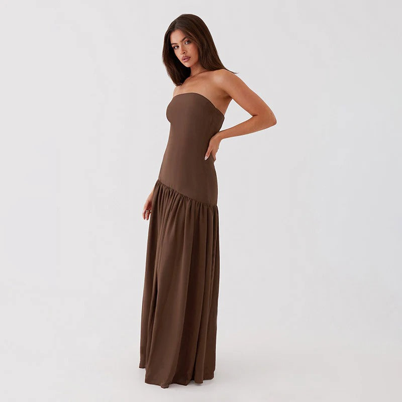 Vestido Longo Tomara que Caia Com Fenda Eden