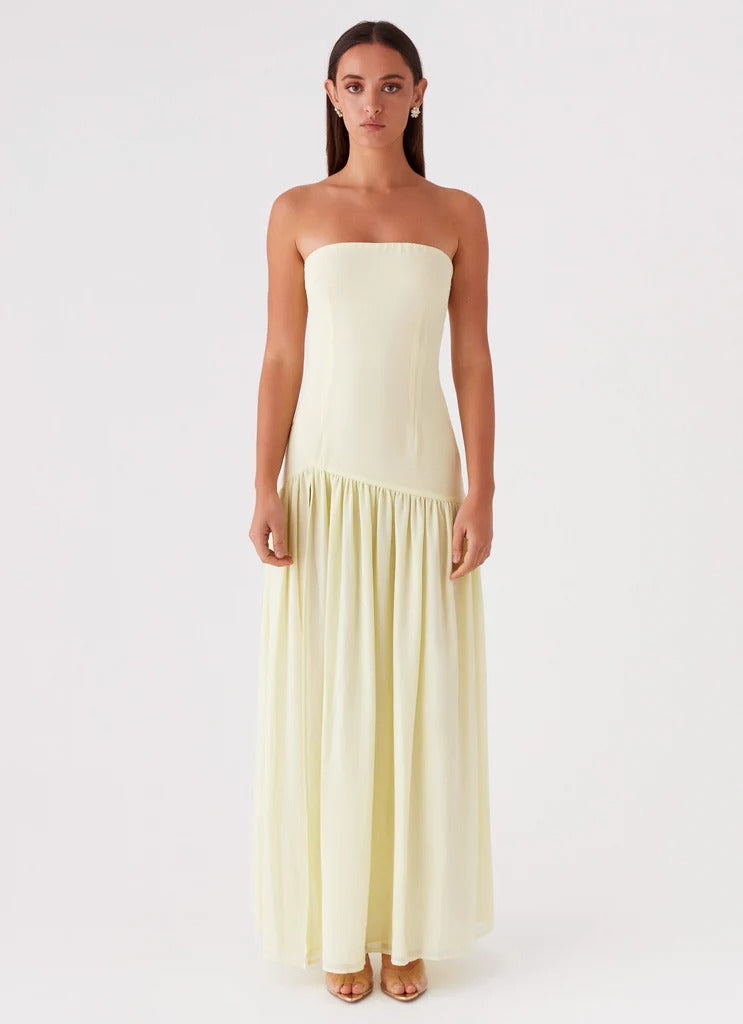 Vestido Longo Tomara que Caia Com Fenda Eden