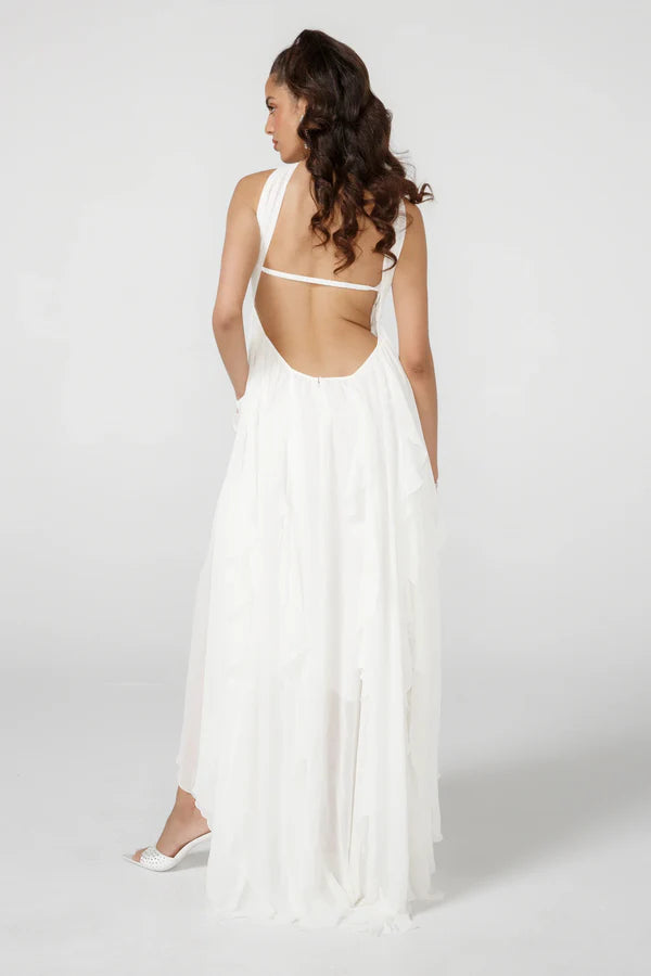 Vestido Com Babados Tendência Ariel