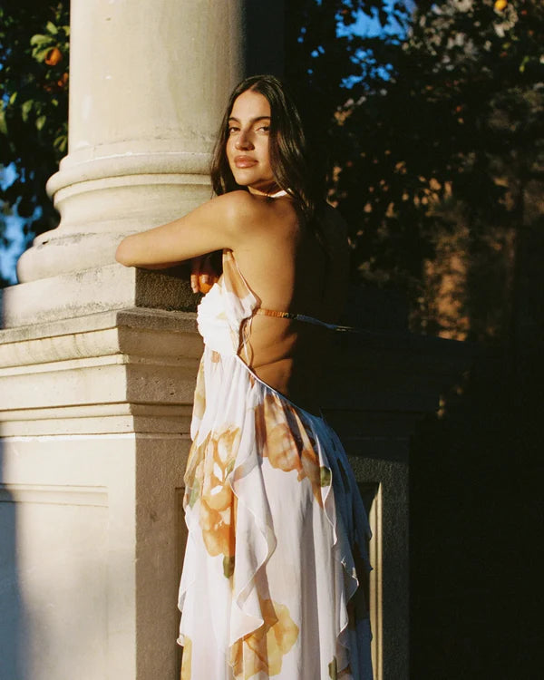 Vestido Com Babados Tendência Ariel