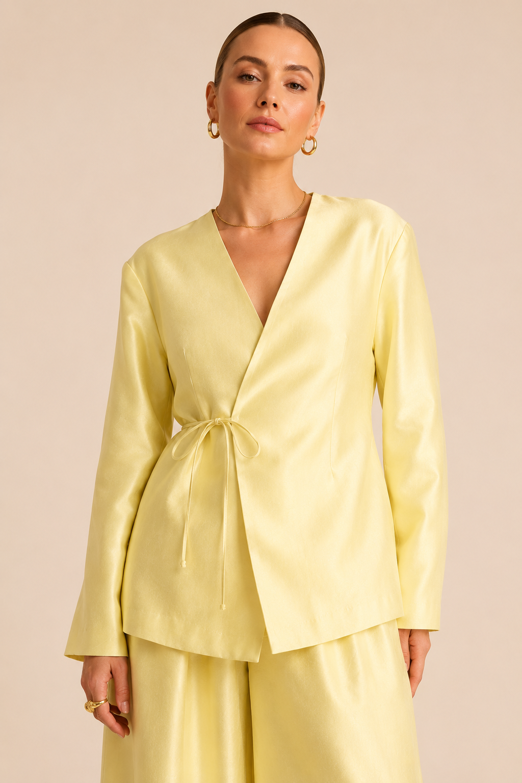 Conjunto Feminino Alfaiataria Elegante com Blazer e Calça Olivia