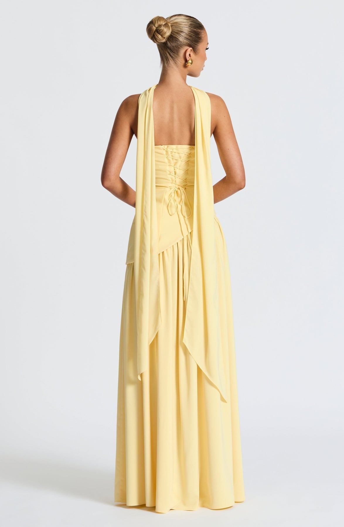 Vestido Longo Sem Alças Elegante Mya