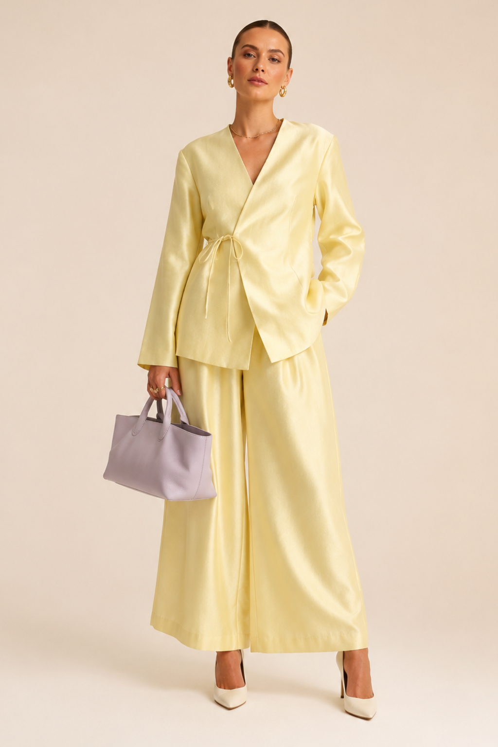 Conjunto Feminino Alfaiataria Elegante com Blazer e Calça Olivia