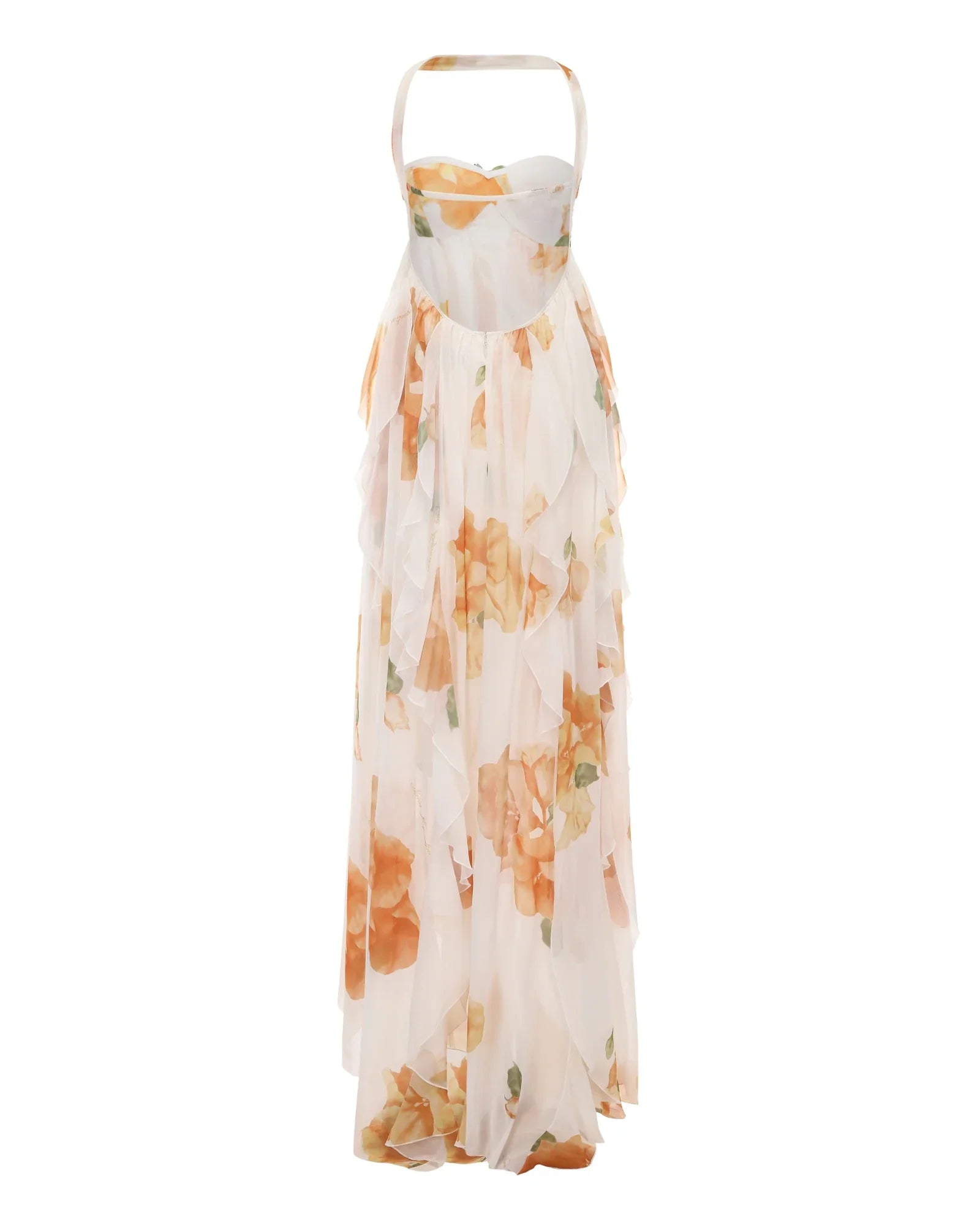 Vestido Com Babados Tendência Ariel