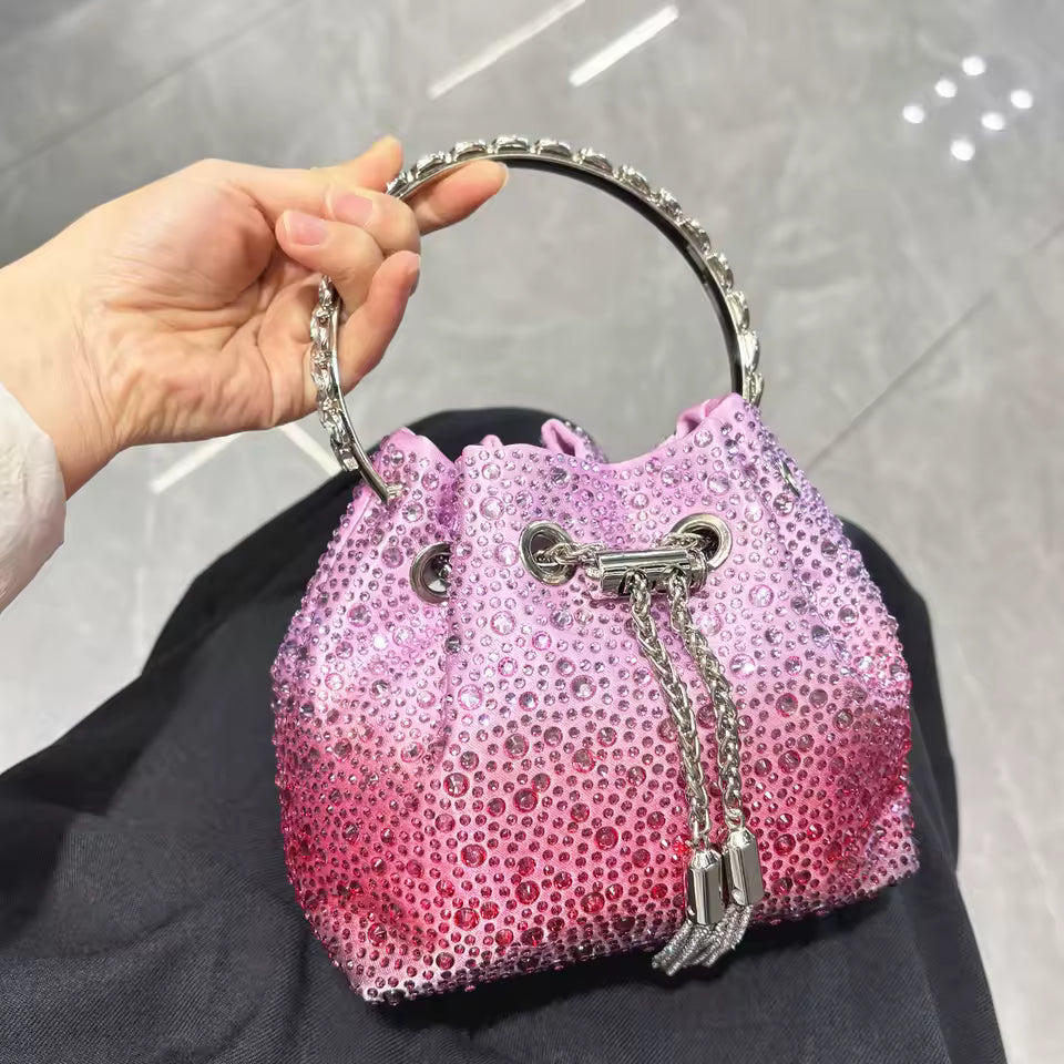Bolsa de Mão Balde Strass