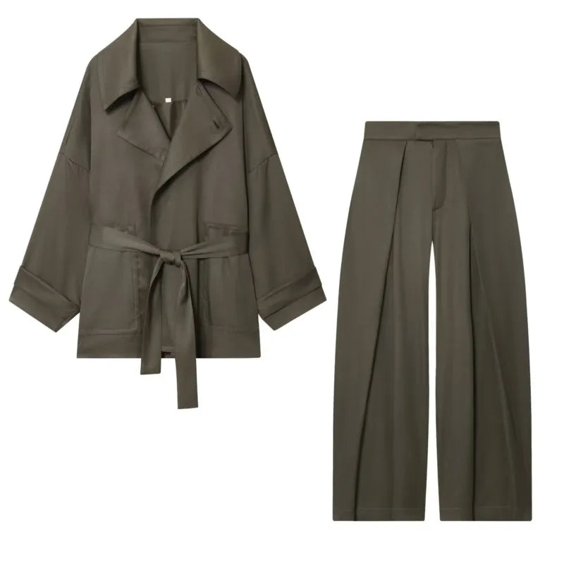 Conjunto Alfaiataria Calça Barrel Minimalista e Blazer Scarlett