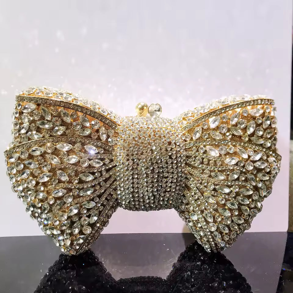 Clutch Laço Cristal Noir