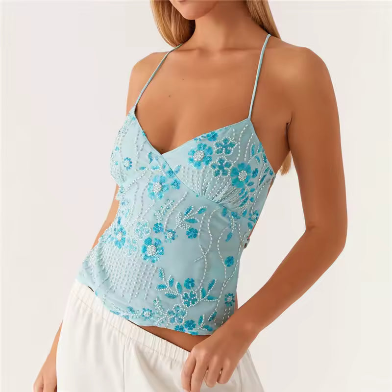 Blusa Bordada Pérolas Thefound