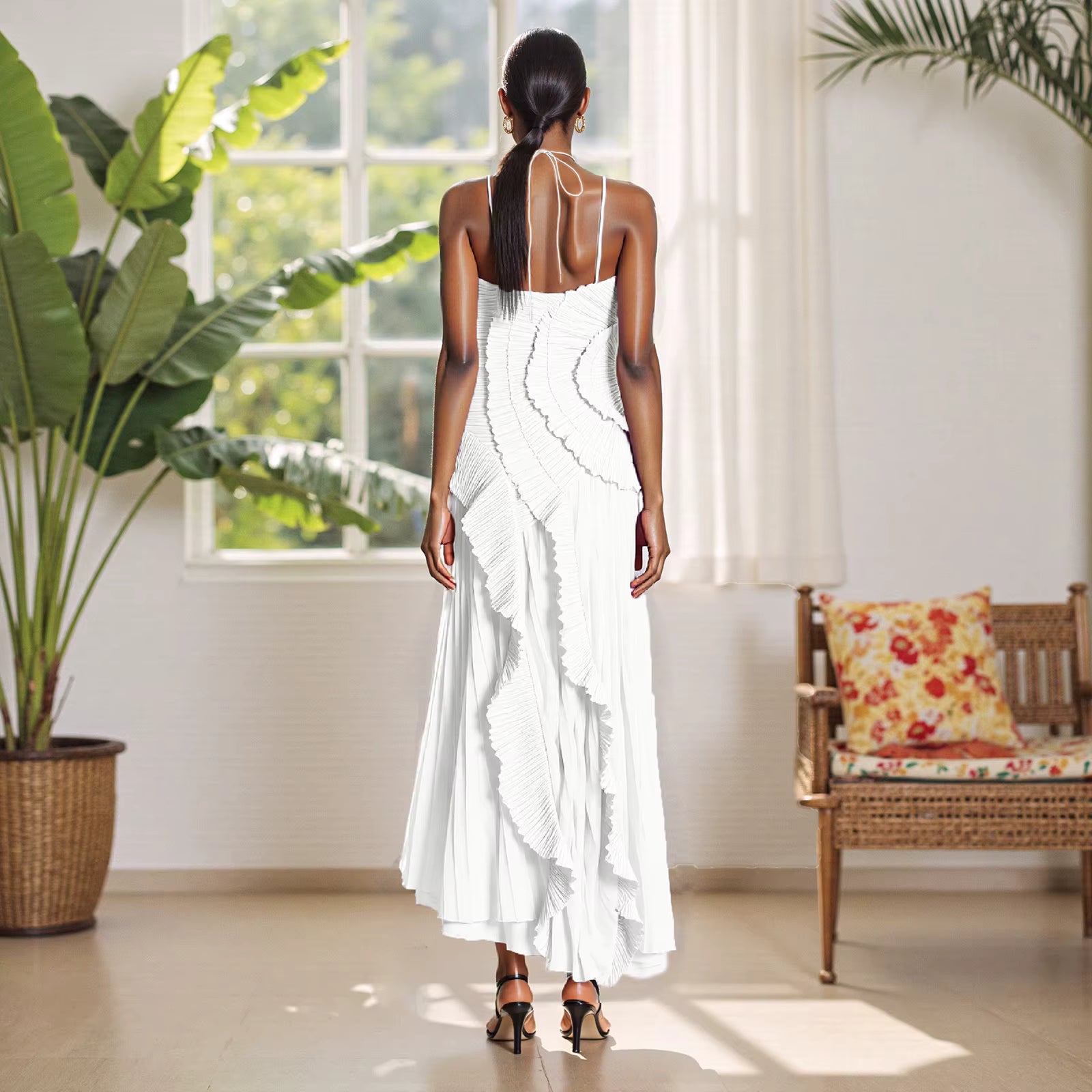 Vestido Assimétrico Tendência Lilac