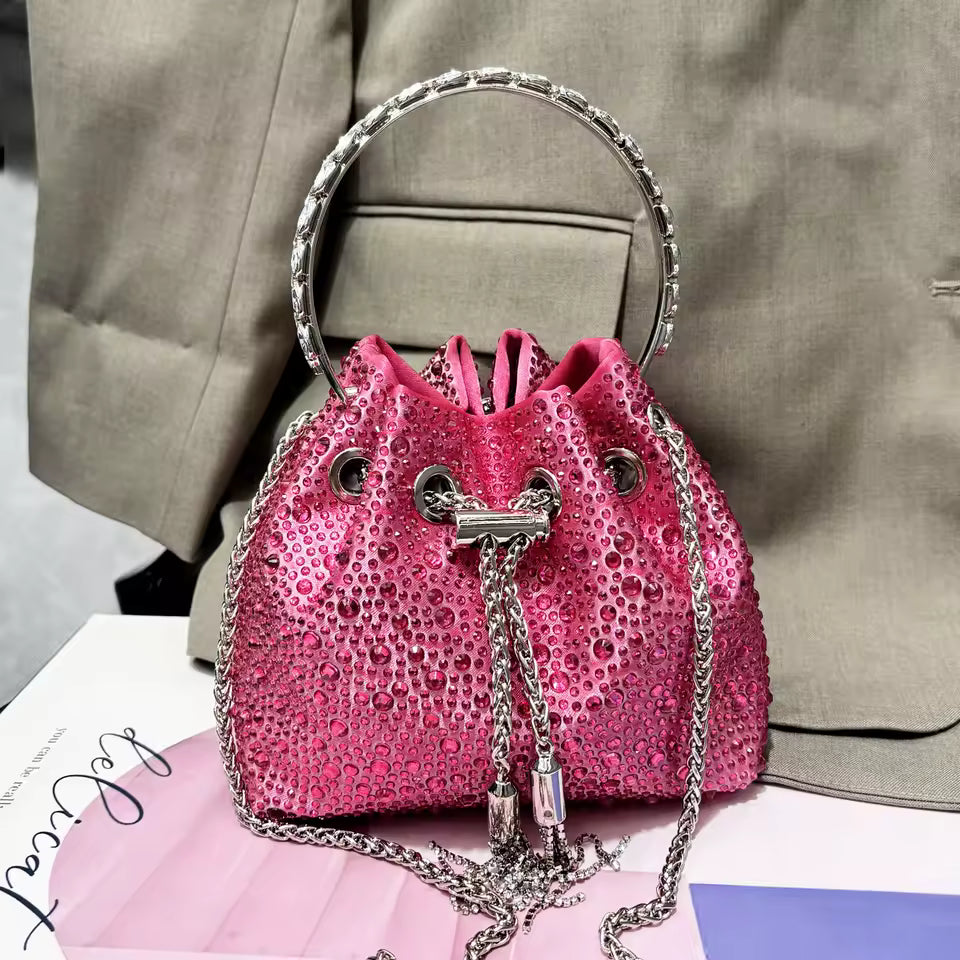 Bolsa de Mão Balde Strass