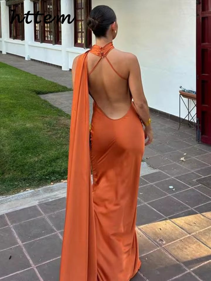 Vestido Longo Lunna Satin