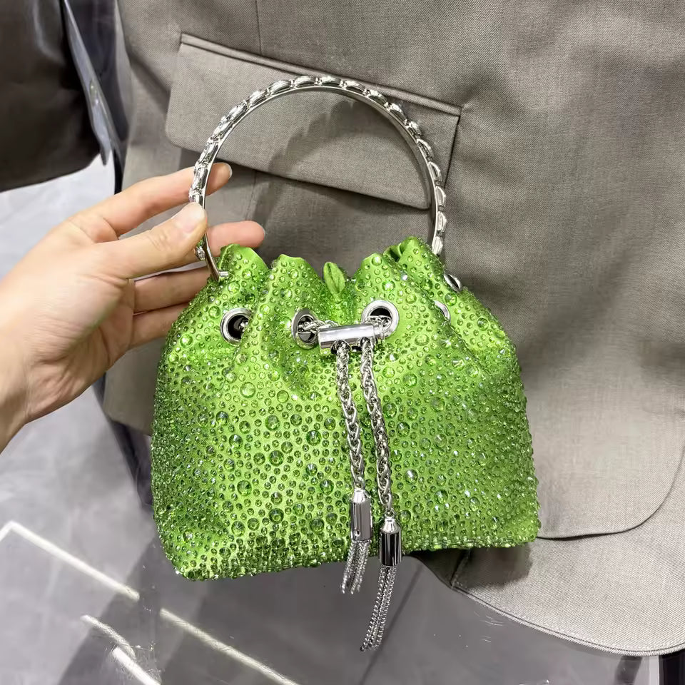 Bolsa de Mão Balde Strass