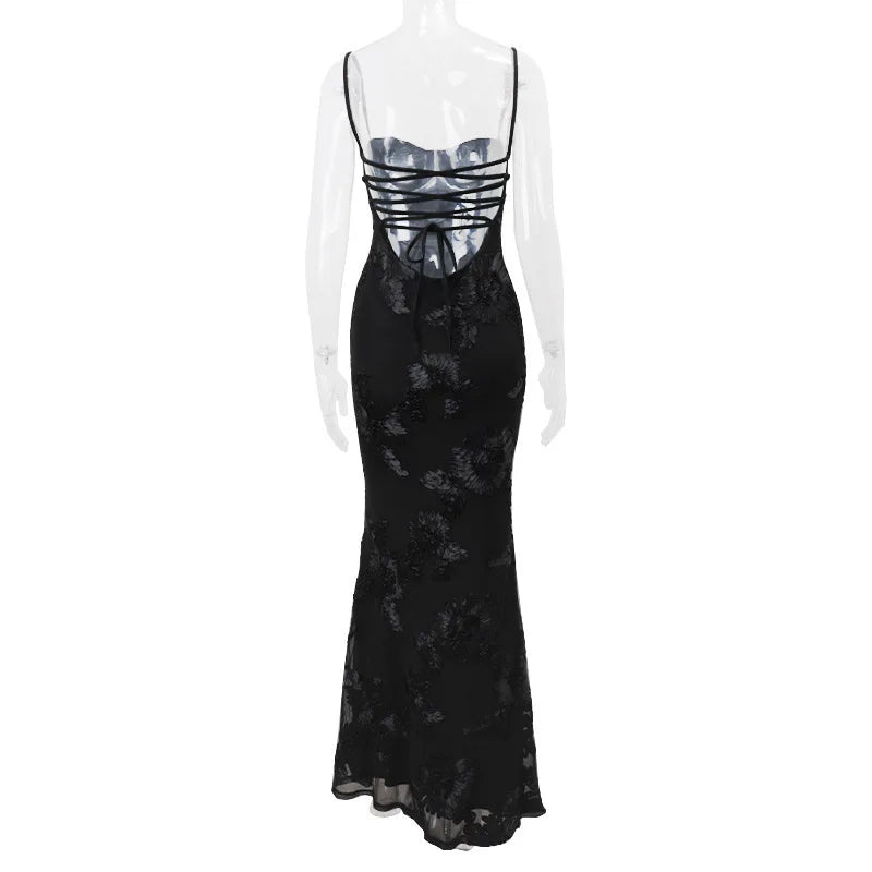 Vestido Longo Decote nas Costas Dara