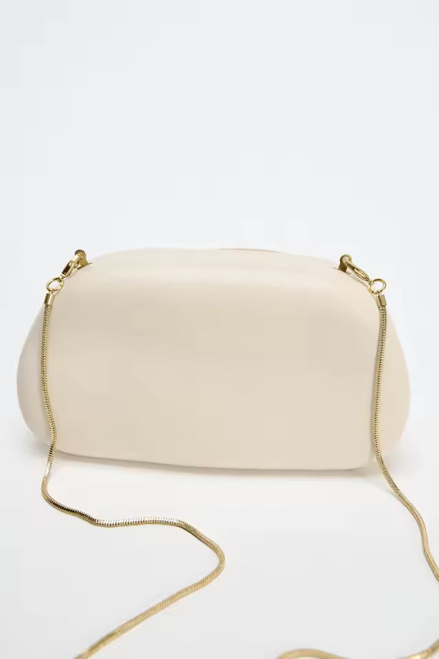 Bolsa Clutch Dourada Luxe