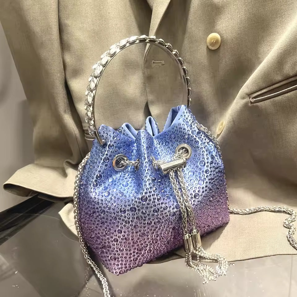 Bolsa de Mão Balde Strass
