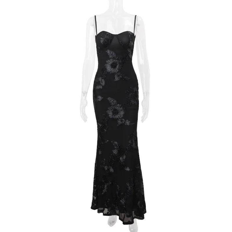 Vestido Longo Decote nas Costas Dara