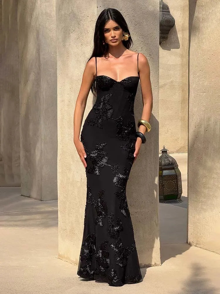 Vestido Longo Decote nas Costas Dara