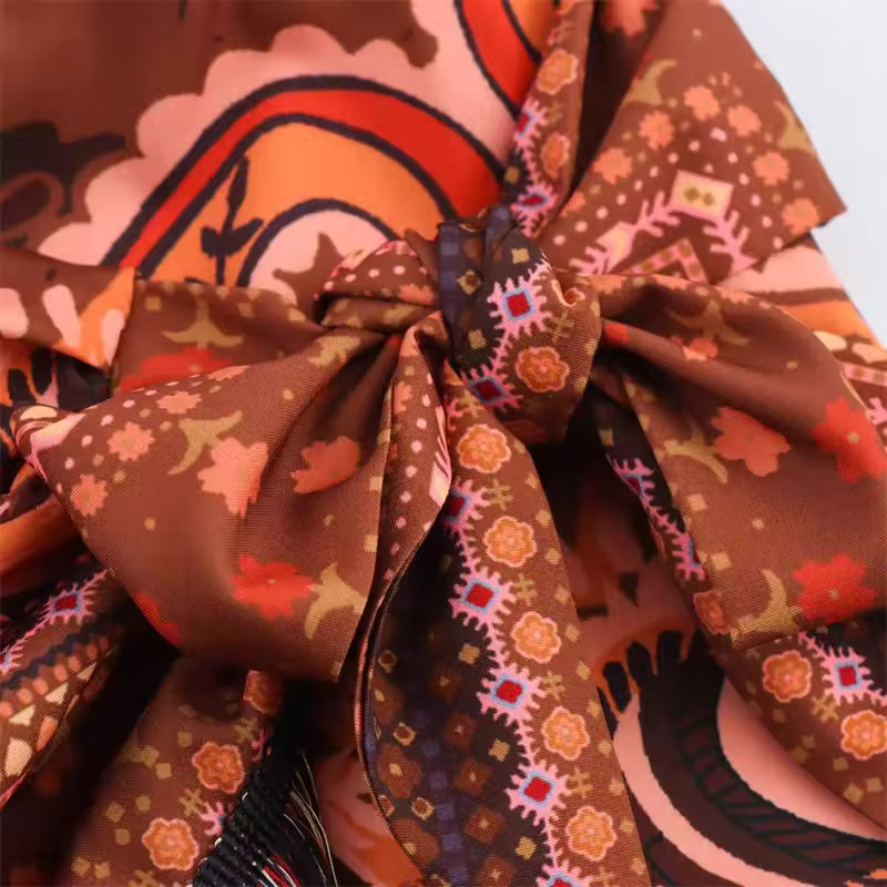Saia Estampada Boho Nativa