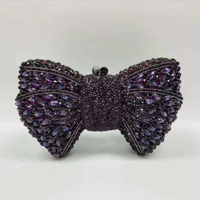 Clutch Laço Cristal Noir
