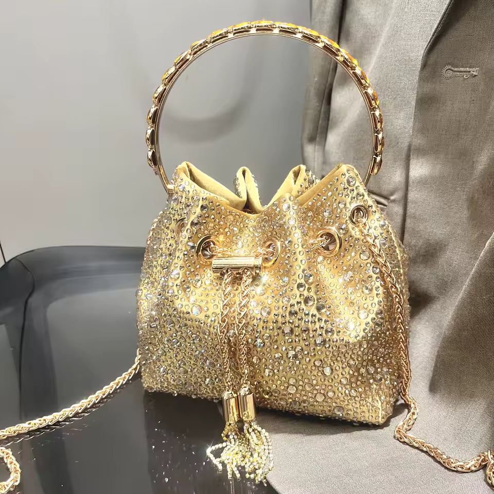 Bolsa de Mão Balde Strass