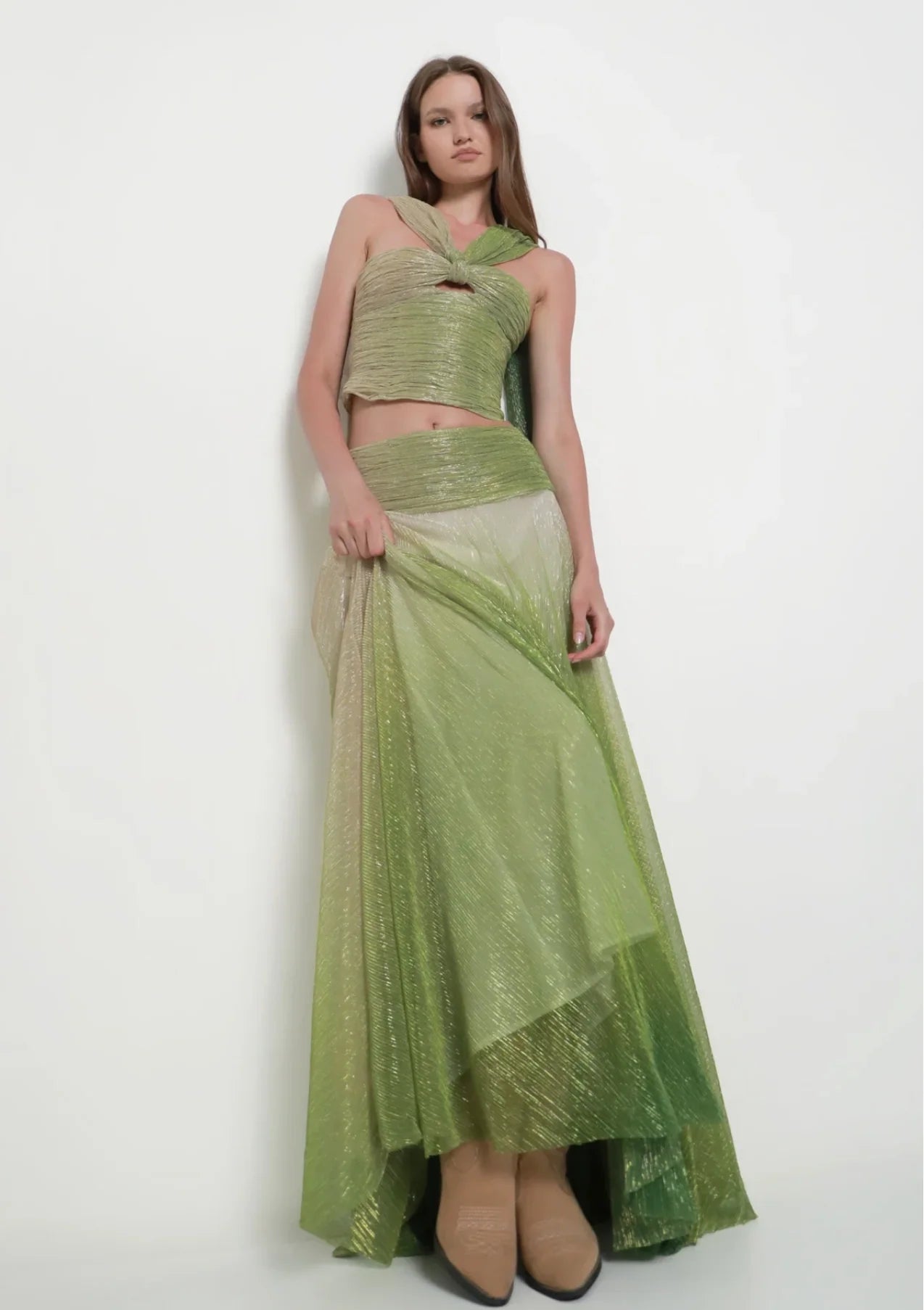 Conjunto Longo Celeste Gradient