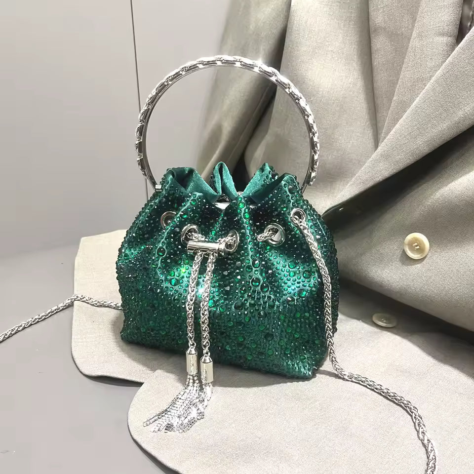 Bolsa de Mão Balde Strass