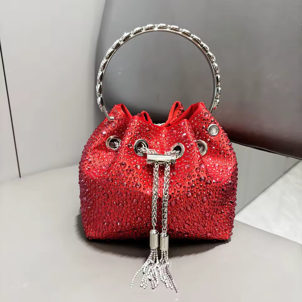 Bolsa de Mão Balde Strass