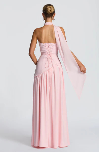 Vestido Longo Sem Alças Elegante Mya