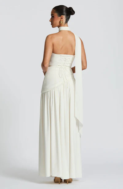 Vestido Longo Sem Alças Elegante Mya