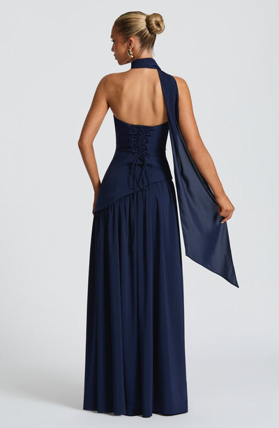 Vestido Longo Sem Alças Elegante Mya