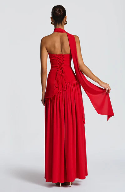 Vestido Longo Sem Alças Elegante Mya